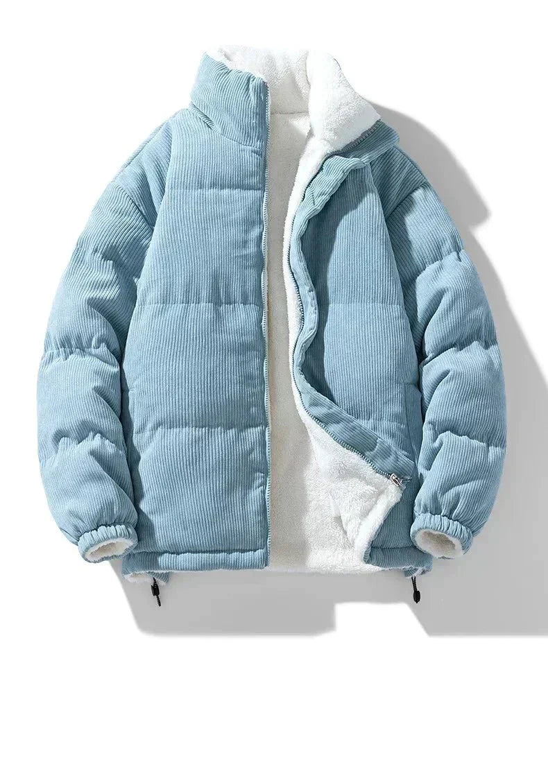 Pufferjas - twee-jacks - Zip-Up - fleece gevoerde jas - heren winterjas-Hallo Susanne