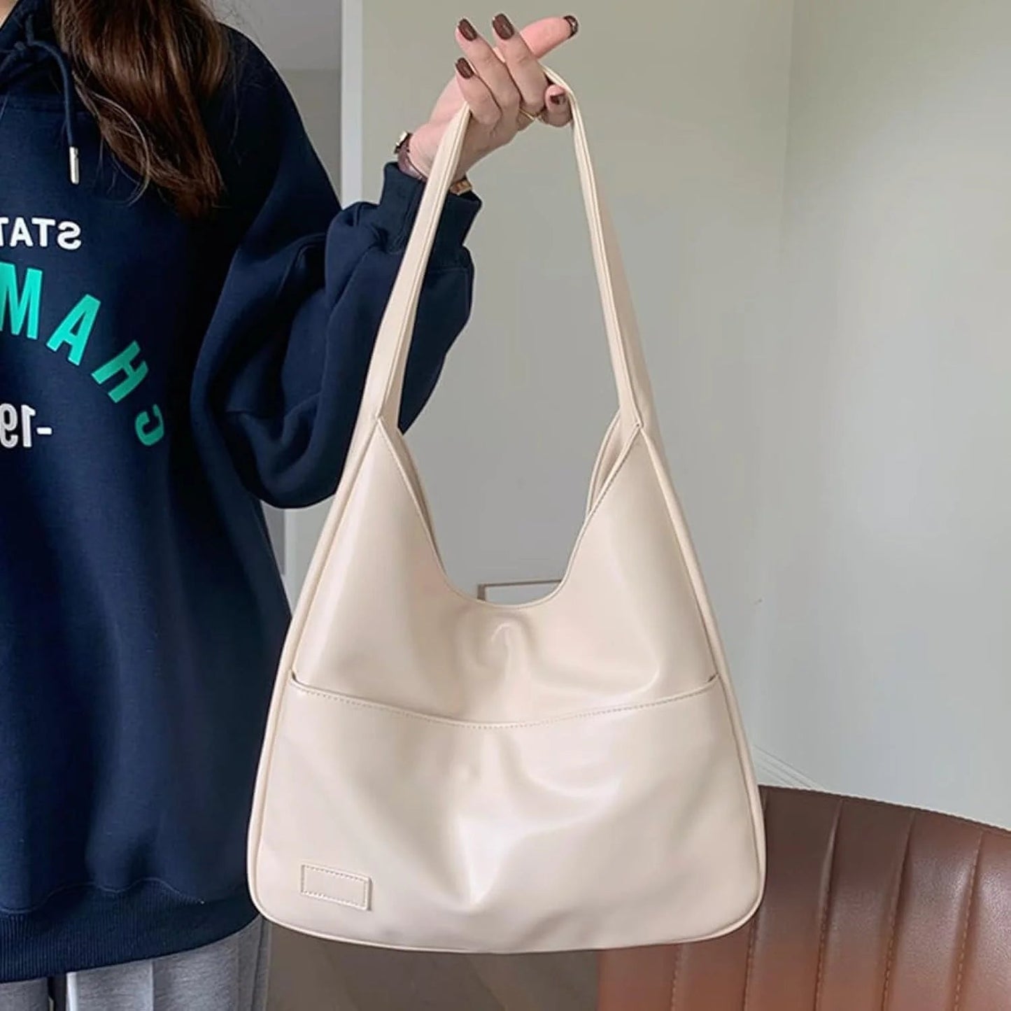 Shopper Tas - Eén Riem - Groot - Schoudertas - Kunstlederen Tas-Hallo Susanne