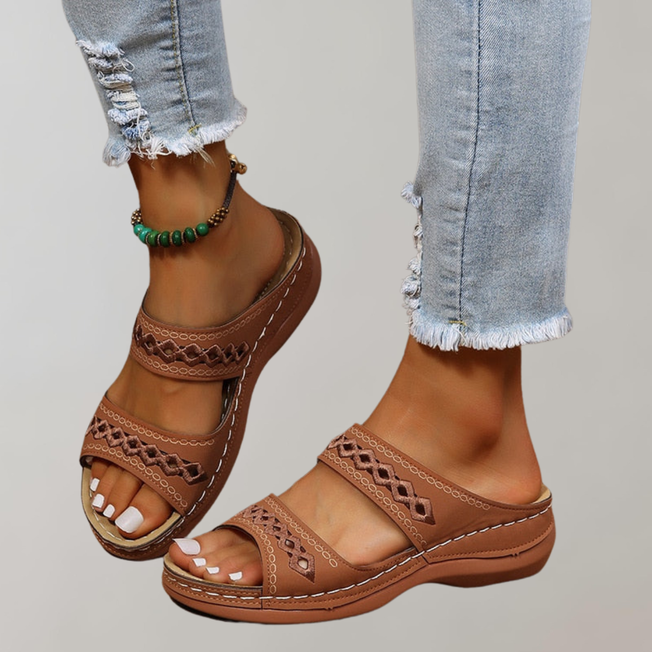 Slip-On Sandalen - Ergonomische orthopedische zomersandalen voor dames-Hallo Susanne