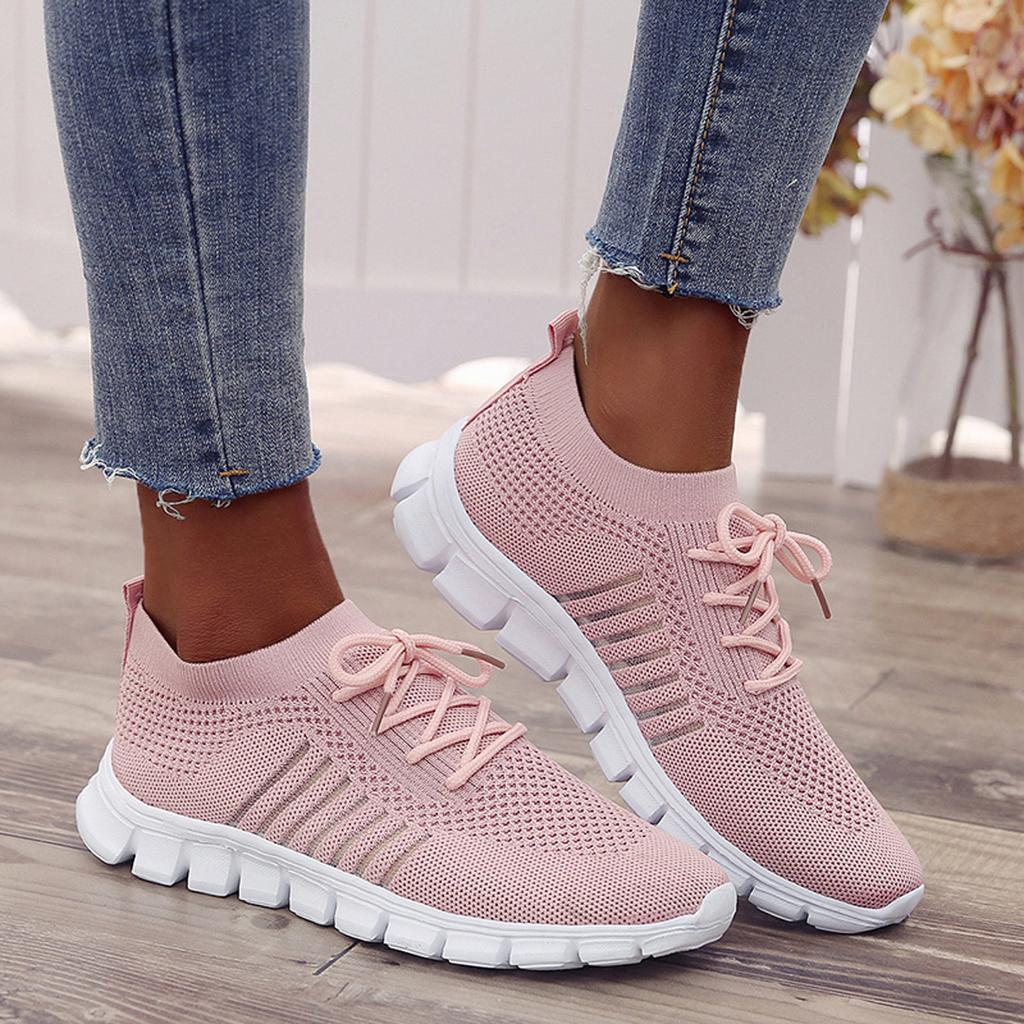 Slip-On Sneakers - Ademend- Orthopedisch - Mesh Sneakers - Damestrainers-Hallo Susanne