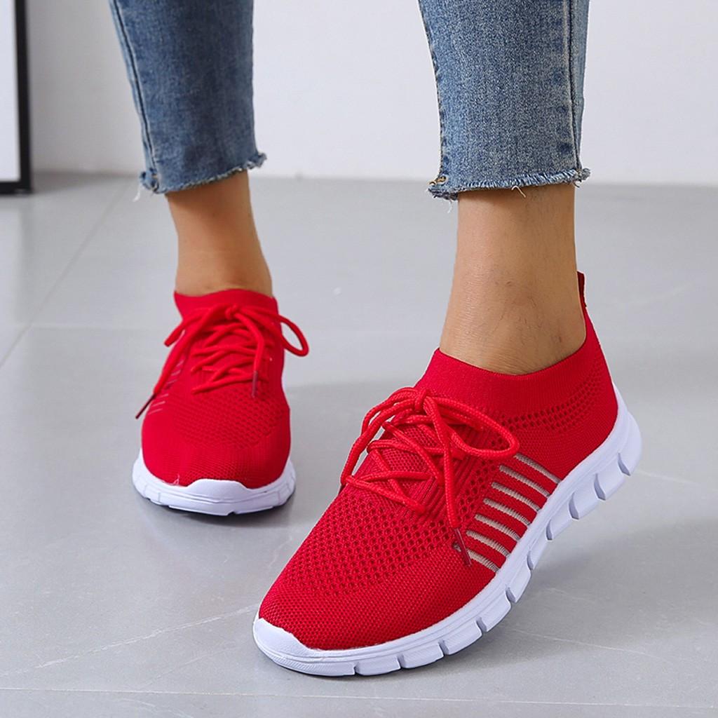 Slip-On Sneakers - Ademend- Orthopedisch - Mesh Sneakers - Damestrainers-Hallo Susanne
