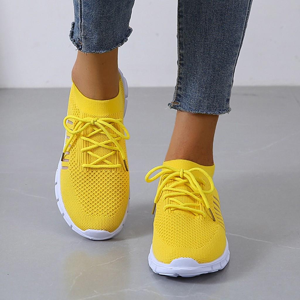 Slip-On Sneakers - Ademend- Orthopedisch - Mesh Sneakers - Damestrainers-Hallo Susanne
