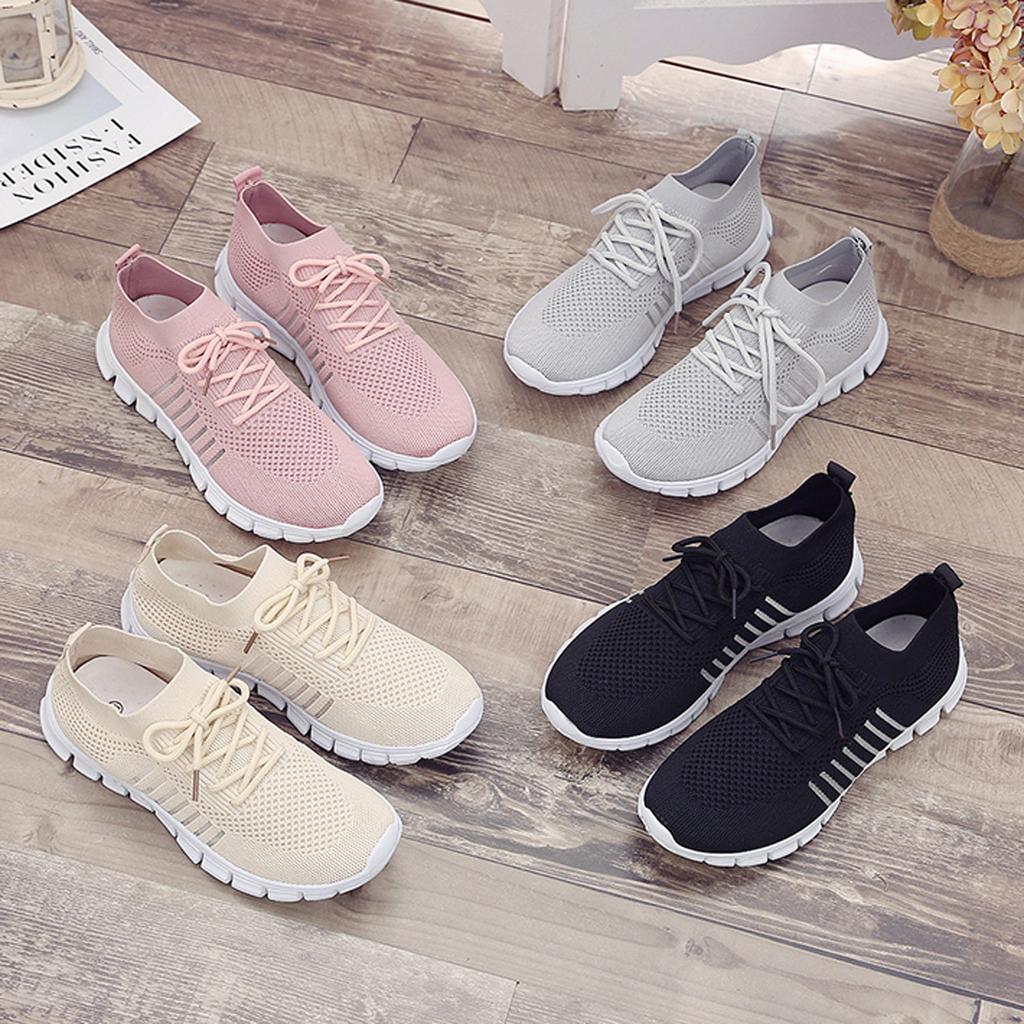 Slip-On Sneakers - Ademend- Orthopedisch - Mesh Sneakers - Damestrainers-Hallo Susanne