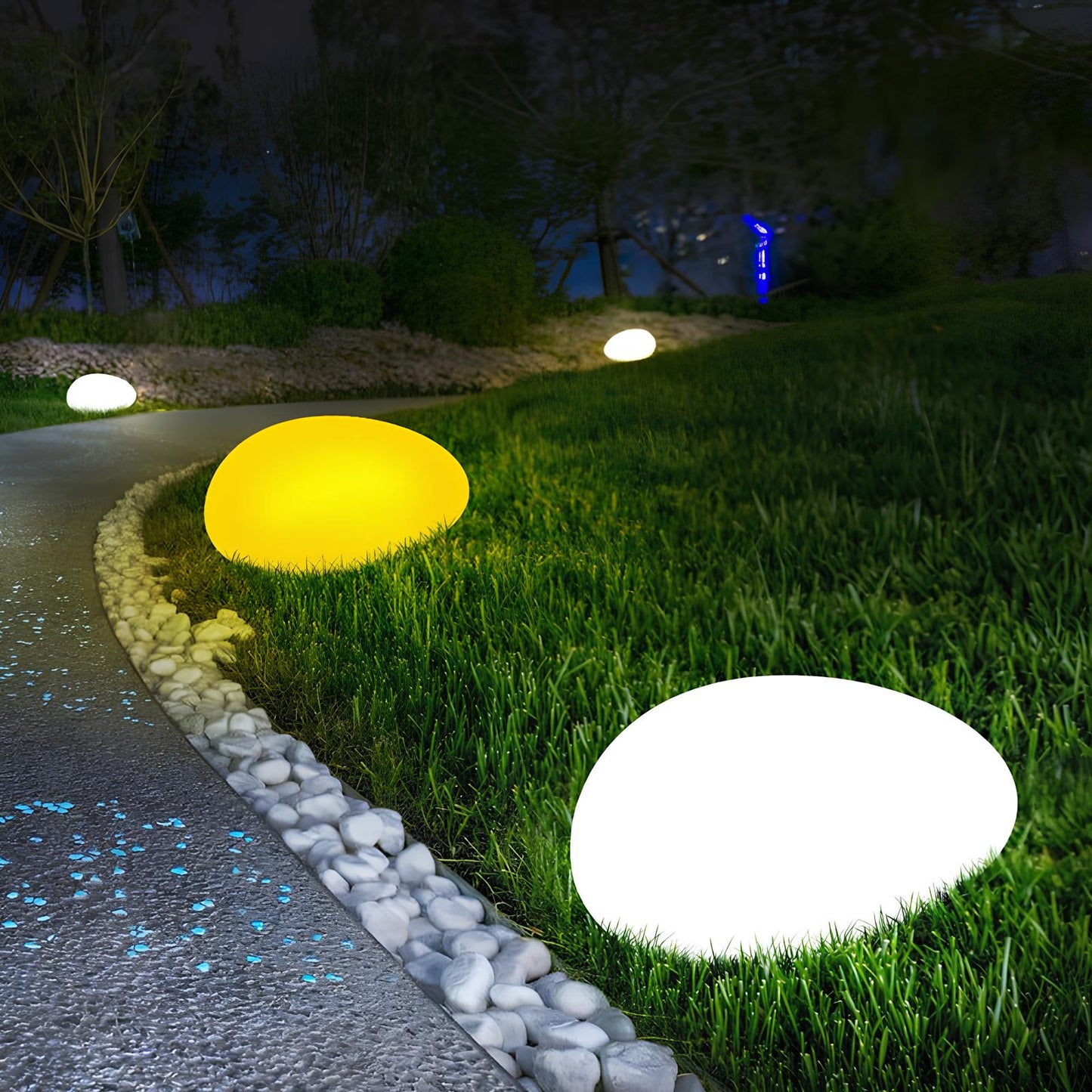 Stenen Lamp - Oplaadbare USB Buiten Patio Tuinverlichting-Hallo Susanne