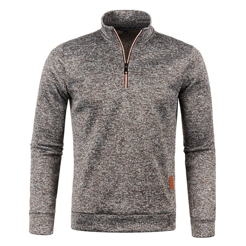 Sweater met Kwart Ritssluiting | Lange Mouwen | Hoge Hals | Pullover met Halve Ritssluiting | Sweaters met Kwart Ritssluiting voor heren-Hallo Susanne