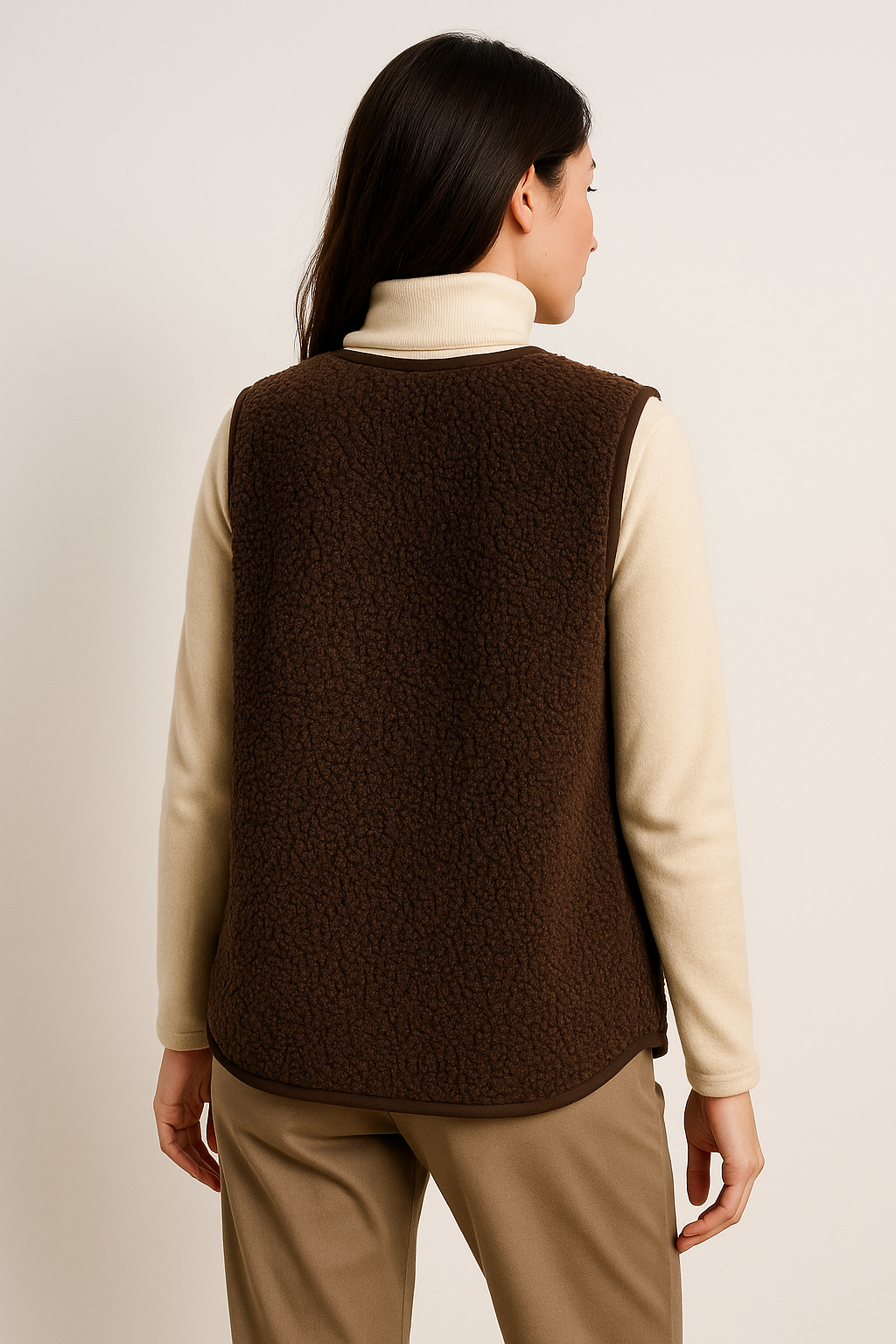 Teddy Gilet - Dames Bodywarmer zonder mouwen Teddy Vest-Hallo Susanne