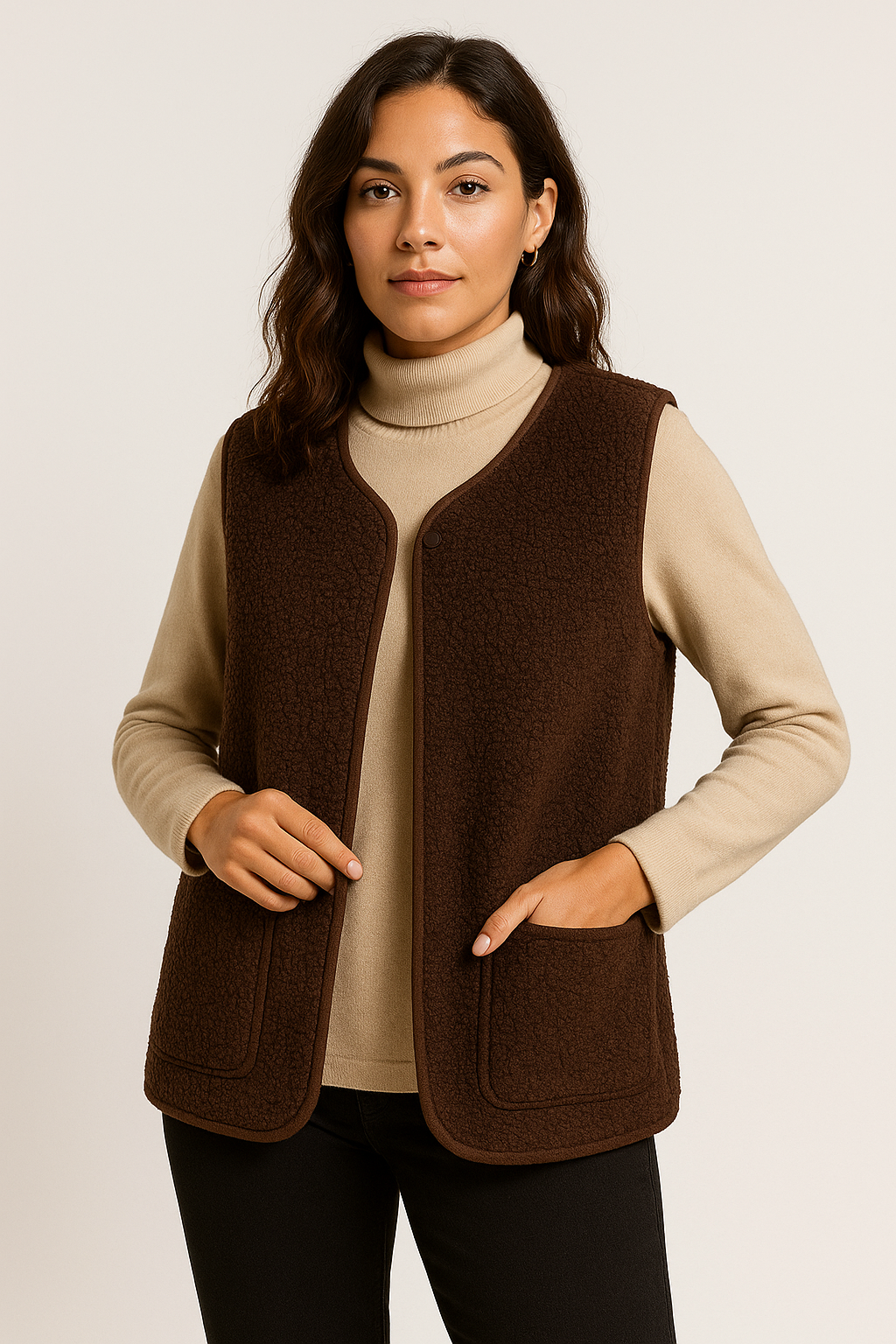 Teddy Gilet - Dames Bodywarmer zonder mouwen Teddy Vest-Hallo Susanne