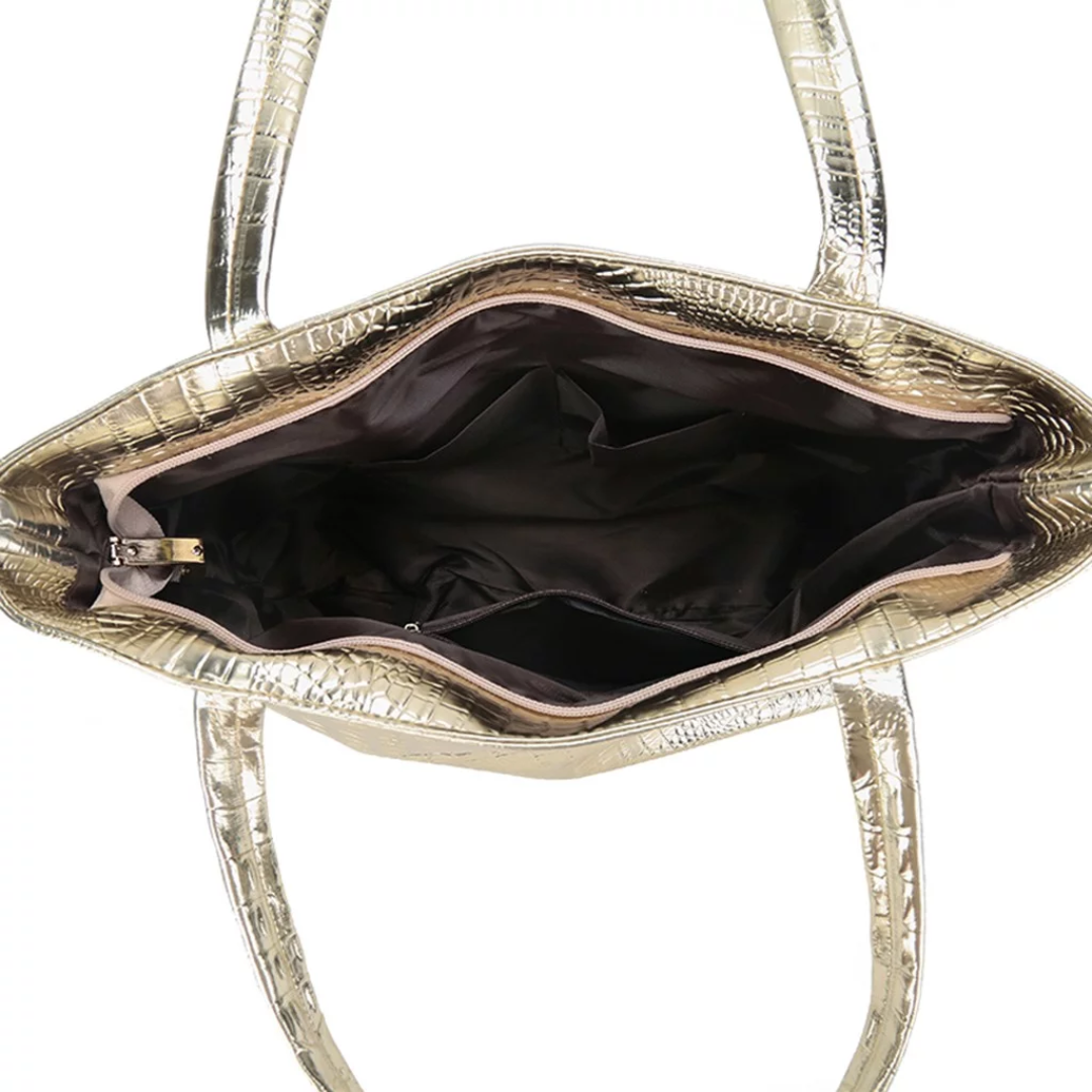 Tote Tas | Alledaags | Krokodil | Kunstlederen tas | Handtas-Hallo Susanne