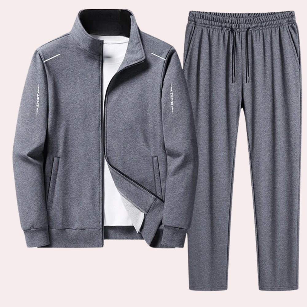Trainingspak - Zip-Up - Vrije tijd - Tweedelige set - Trainingskleding voor mannen-Hallo Susanne