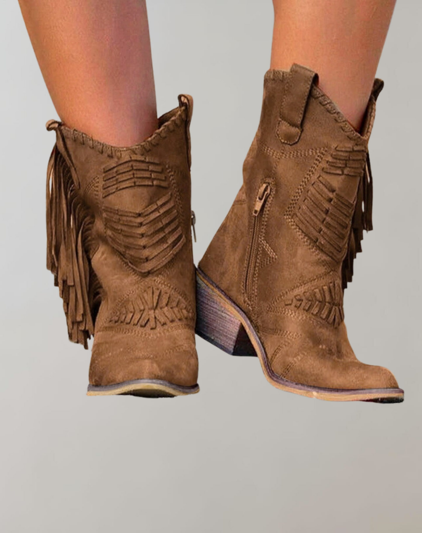 Westernlaarzen | Enkel | Kwastjes | Cowboylaarzen | Cowgirl-laarzen-Hallo Susanne