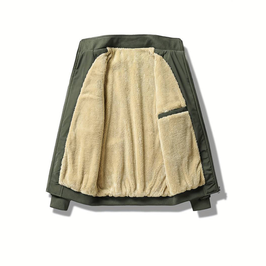 Winter Bomberjack - Fleece gevoerd - Zip-Up - Winterjas - Bomberjack voor heren-Hallo Susanne