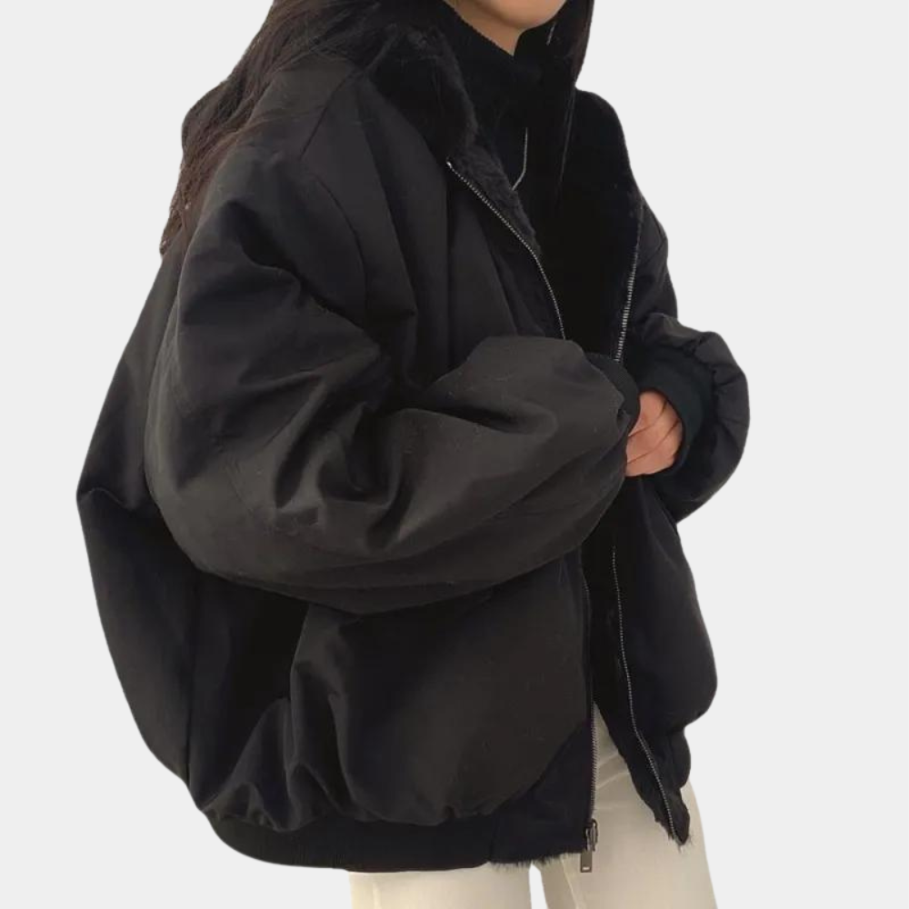 Winter Bomberjas | Warm | Fleece Gevoerd | Oversized Jas | Vrouwen Winterjas-Hallo Susanne
