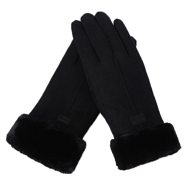 Winterhandschoenen - Warm - Bont gevoerd - TouchScreen handschoenen - Vrouwenhandschoenen-Hallo Susanne