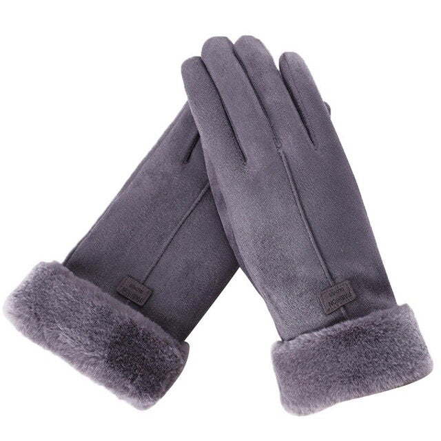 Winterhandschoenen - Warm - Bont gevoerd - TouchScreen handschoenen - Vrouwenhandschoenen-Hallo Susanne