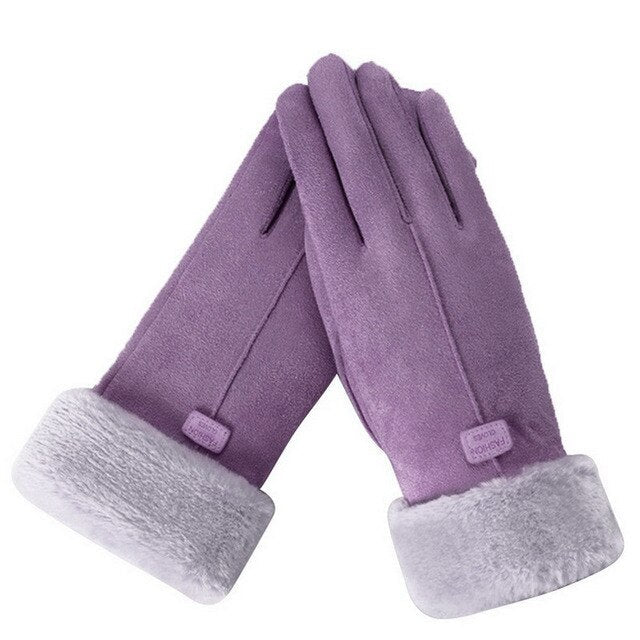 Winterhandschoenen - Warm - Bont gevoerd - TouchScreen handschoenen - Vrouwenhandschoenen-Hallo Susanne