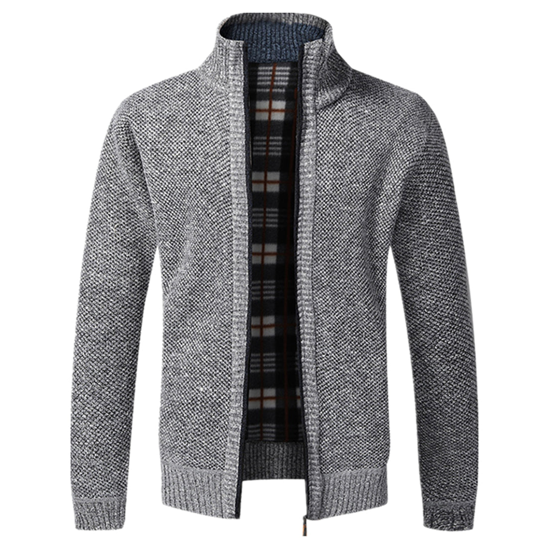 Zip-Up Vest | Full Zip | Lange Mouw | Gebreid Vest | Herenkleding-Hallo Susanne