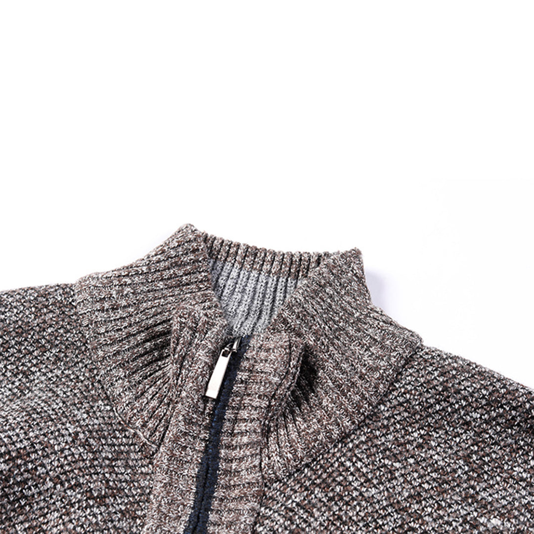 Zip-Up Vest | Full Zip | Lange Mouw | Gebreid Vest | Herenkleding-Hallo Susanne