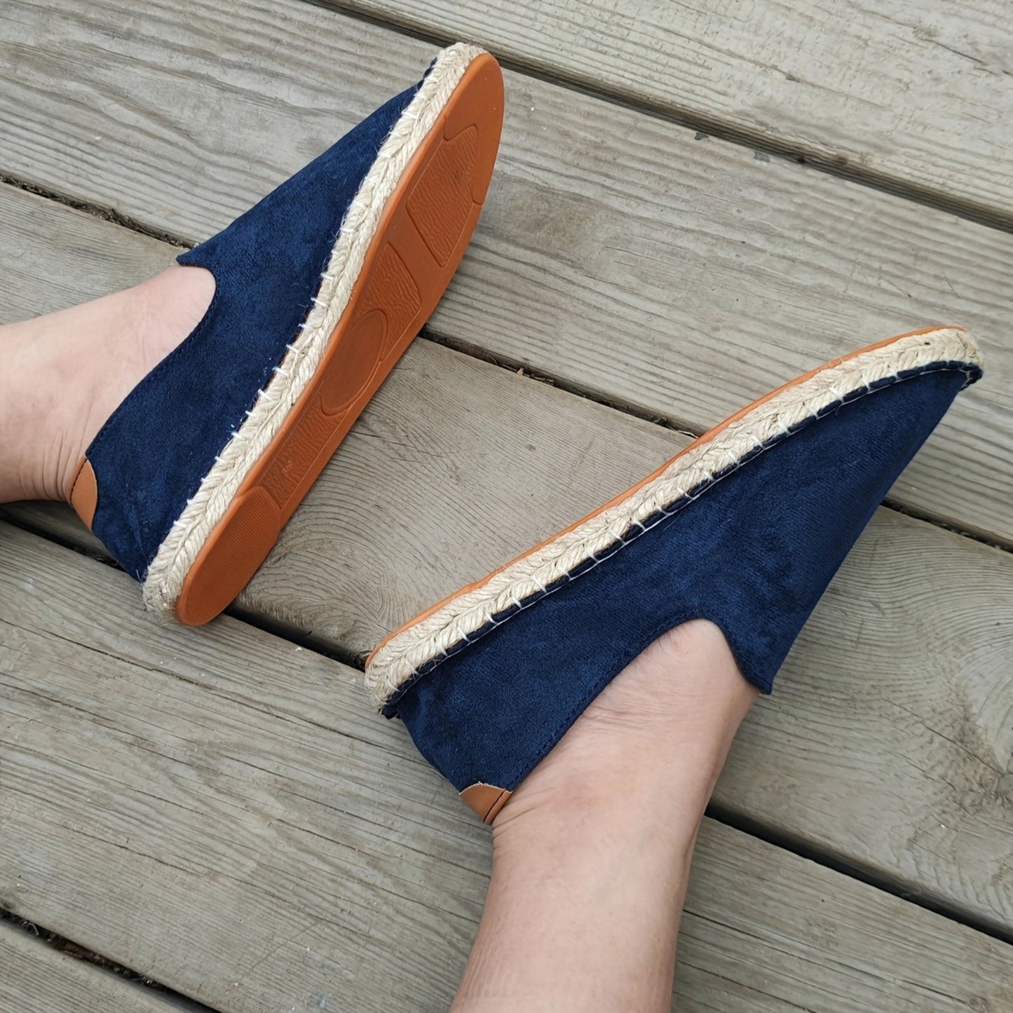 Zomerschoenen voor heren - Plat - Slip-On - Lichtgewicht schoenen - Espadrilles voor heren-Hallo Susanne