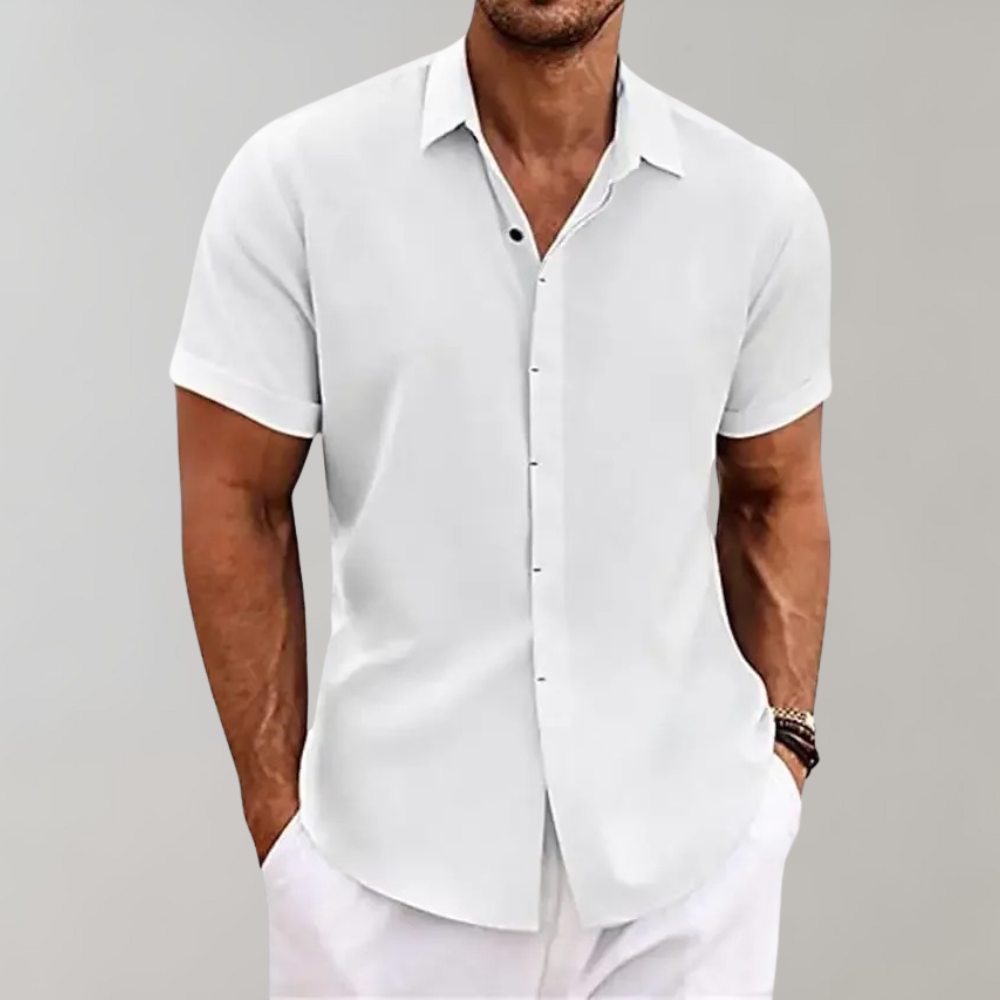 Zomershirt - Poloshirt - Button-Up - Shirt met korte mouwen - Herenkleding-Hallo Susanne
