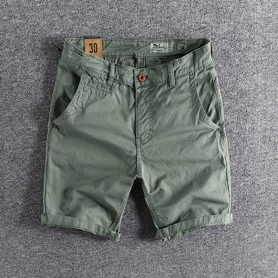 Zomershorts - Herencomfortabele stretch denim shorts-Hallo Susanne