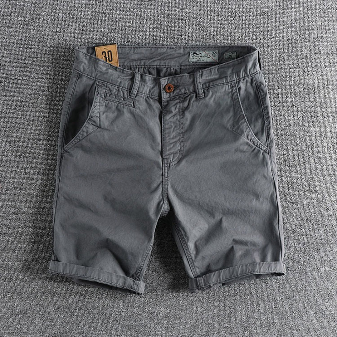 Zomershorts - Herencomfortabele stretch denim shorts-Hallo Susanne