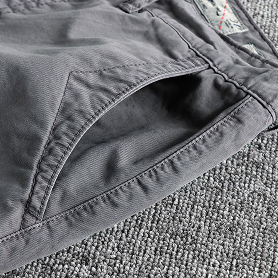 Zomershorts - Herencomfortabele stretch denim shorts-Hallo Susanne