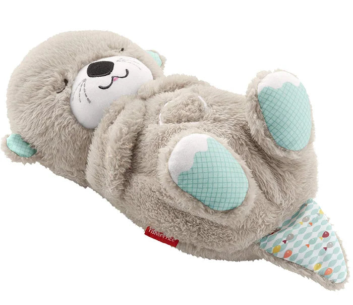 Ademende Otter Teddy - Rustgevende, lichtgevende muzikale teddybeer knuffel voor baby's-Hallo Susanne