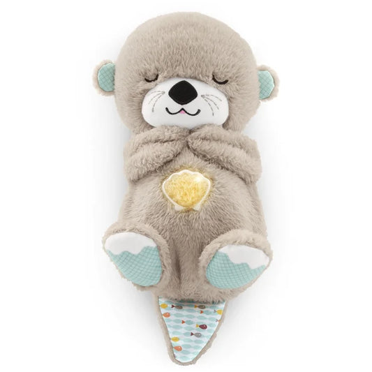 Ademende Otter Teddy - Rustgevende, lichtgevende muzikale teddybeer knuffel voor baby's-Hallo Susanne