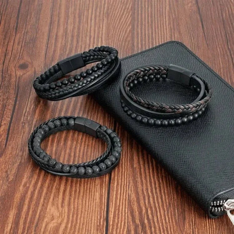 Angstarmband - Kalmerende zwarte antistressarmband met kralen-Hallo Susanne