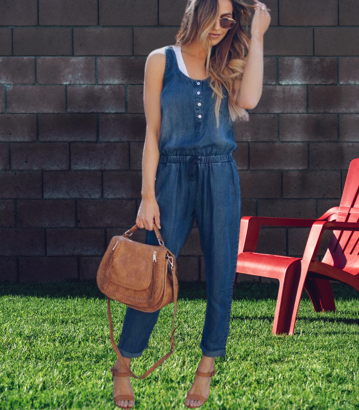 Anika Denim Jumpsuit | Moeiteloze stijl en comfort voor zomerse dagen-Hallo Susanne