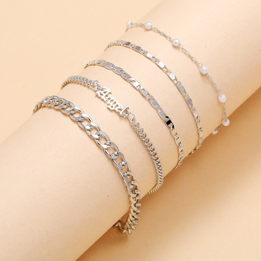 Armbandenset - Zilver - Goud - Armbanden voor dames - Dames sieraden-Hallo Susanne