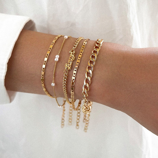Armbandenset - Zilver - Goud - Armbanden voor dames - Dames sieraden-Hallo Susanne