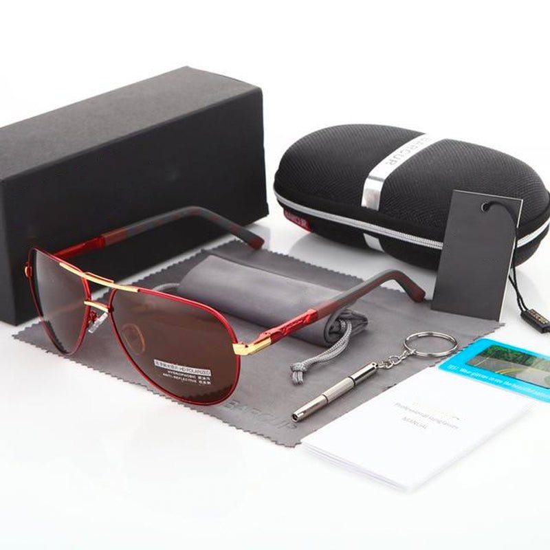 Aviator-zonnebril | UV-bescherming | Gepolariseerd | Pilotenbril | Herenzonnebril-Hallo Susanne