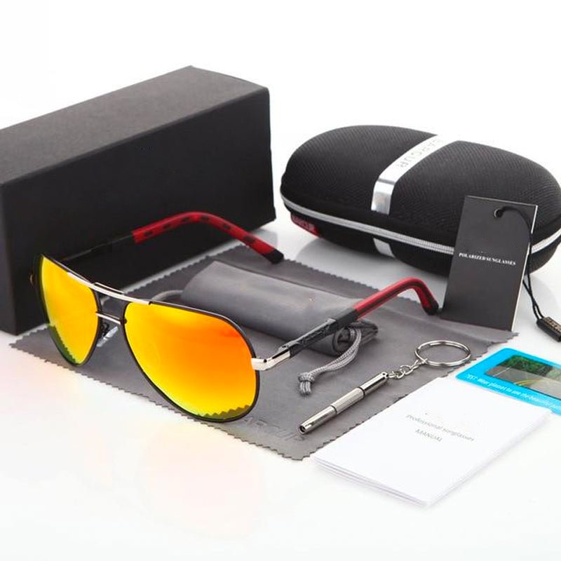 Aviator-zonnebril | UV-bescherming | Gepolariseerd | Pilotenbril | Herenzonnebril-Hallo Susanne