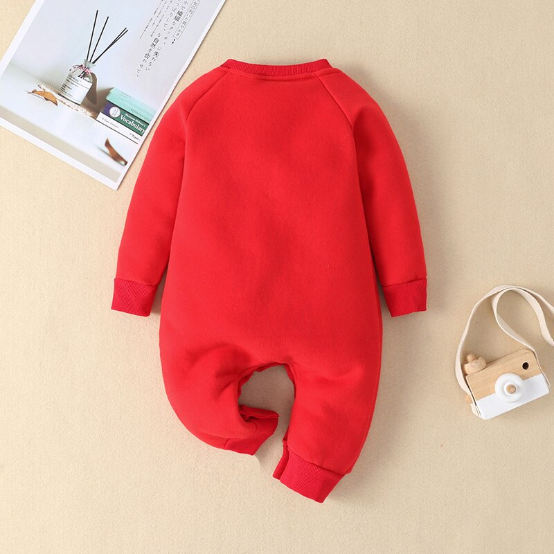 Baby eland Romper | Schattige Kerstromper voor Baby's-Hallo Susanne