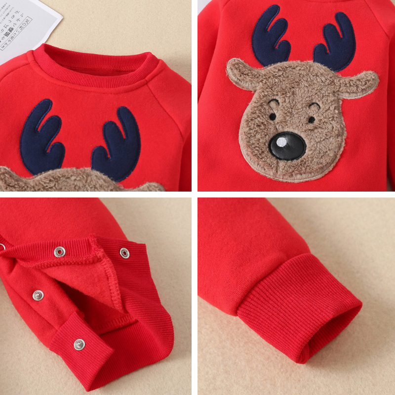 Baby eland Romper | Schattige Kerstromper voor Baby's-Hallo Susanne