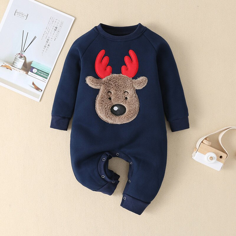 Baby eland Romper | Schattige Kerstromper voor Baby's-Hallo Susanne