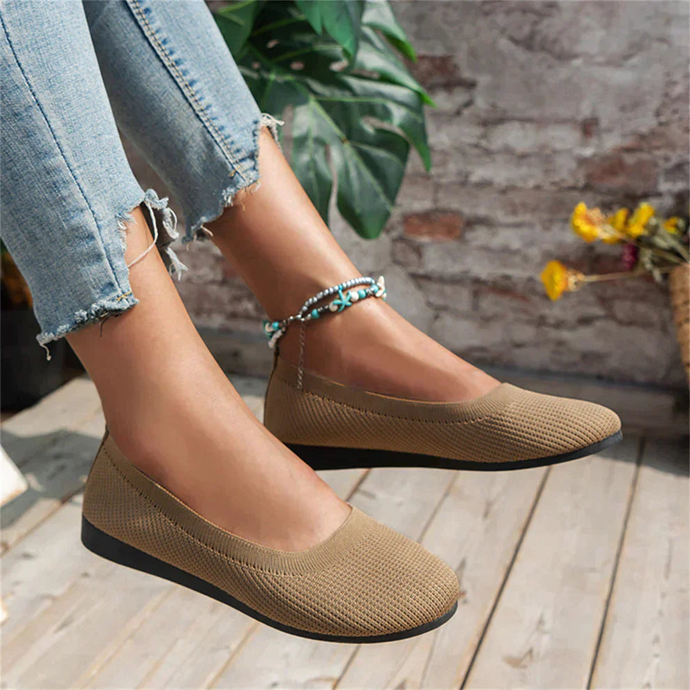Ballerina Schoenen - Vrouwen Platte Slip-On Orthopedische Zomerschoenen-Hallo Susanne