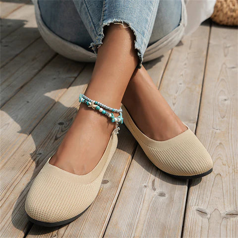 Ballerina Schoenen - Vrouwen Platte Slip-On Orthopedische Zomerschoenen-Hallo Susanne