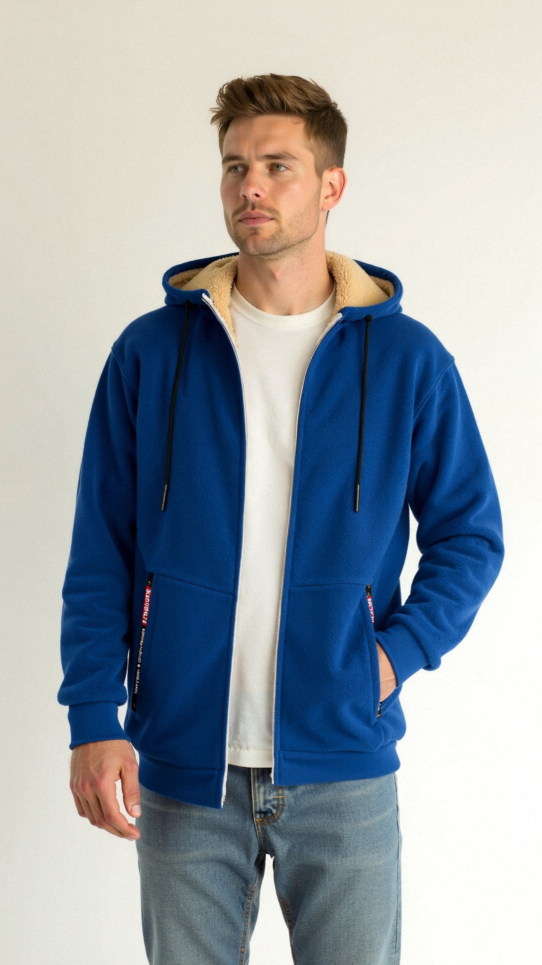 Bontgevoerde Hoodie - Warm - Zip-Up - Winter Hoodie - Heren Hoodie Jas-Hallo Susanne