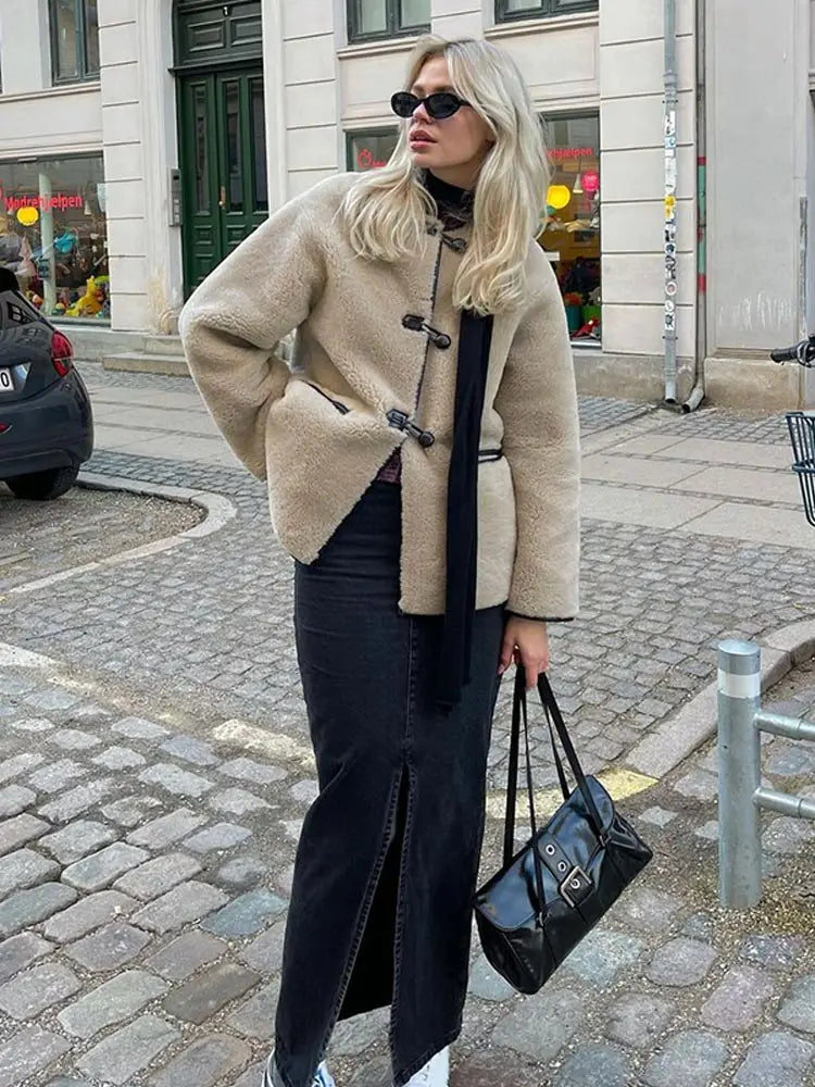 Bontjas | Crème | Warm | Bontjas | Vrouwen Winterjas-Hallo Susanne