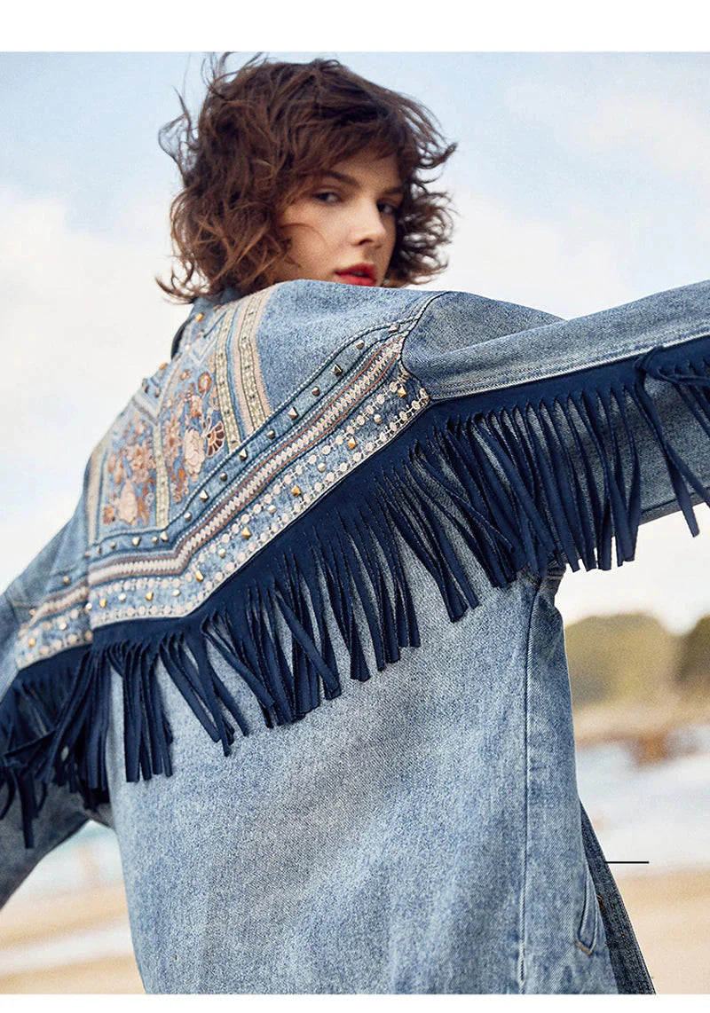 Cadence | Klassiek boho denim jack voor vrouwen-Hallo Susanne