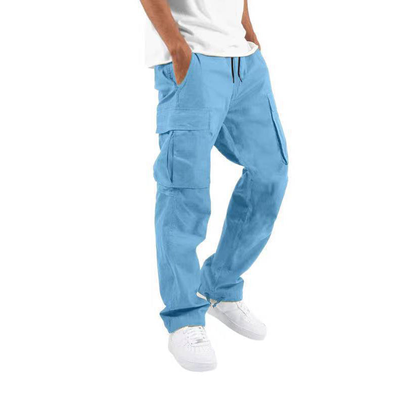 Cargo Broek - Heren Casual Baggy Loose Fit Cargo Broek-Hallo Susanne