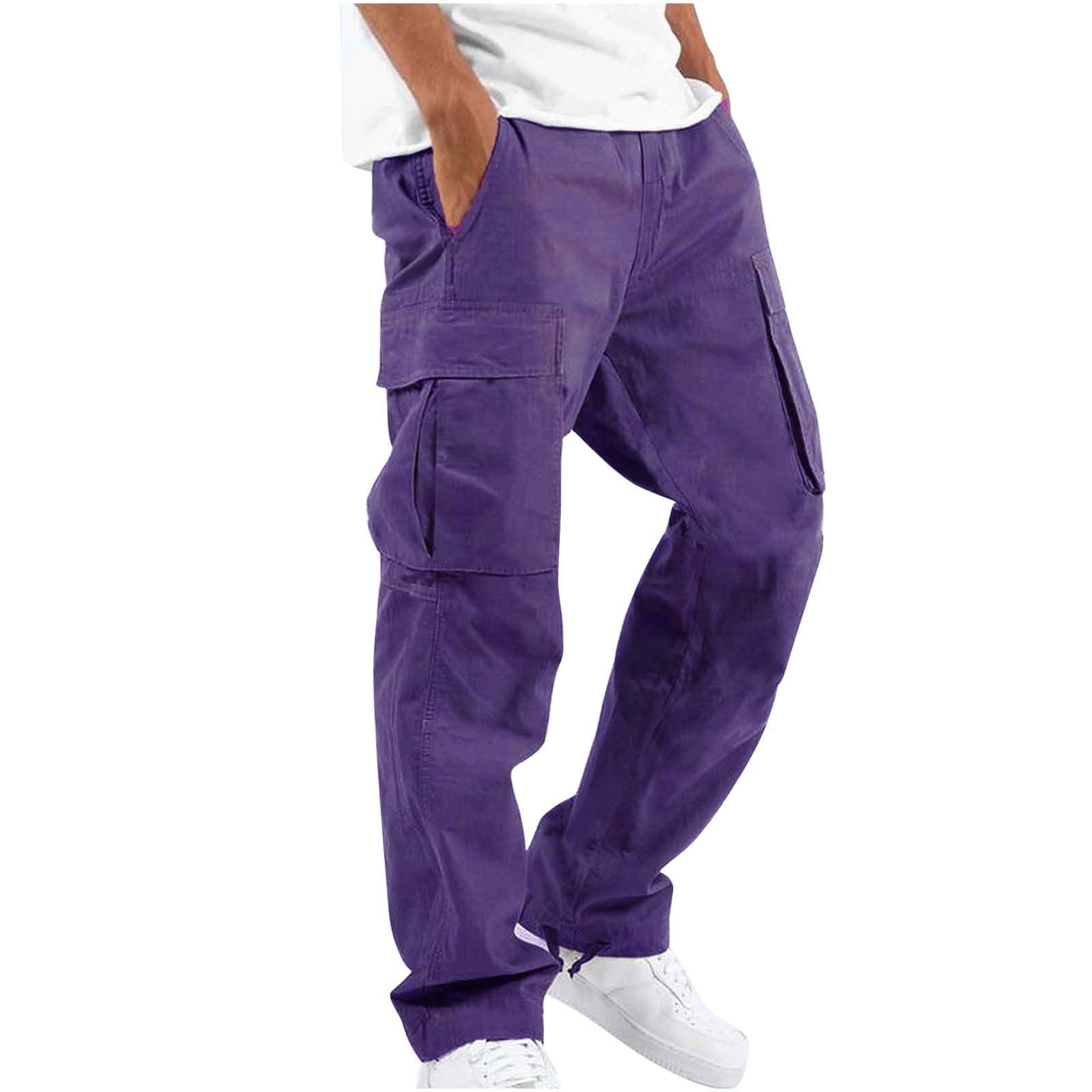 Cargo Broek - Heren Casual Baggy Loose Fit Cargo Broek-Hallo Susanne