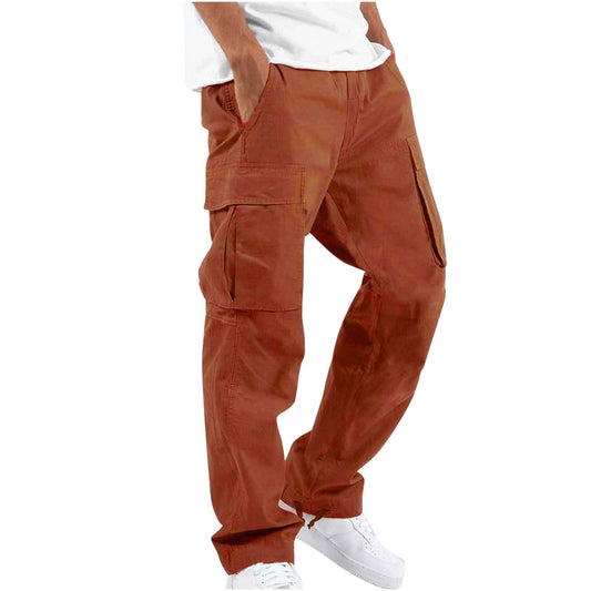 Cargo Broek - Heren Casual Baggy Loose Fit Cargo Broek-Hallo Susanne
