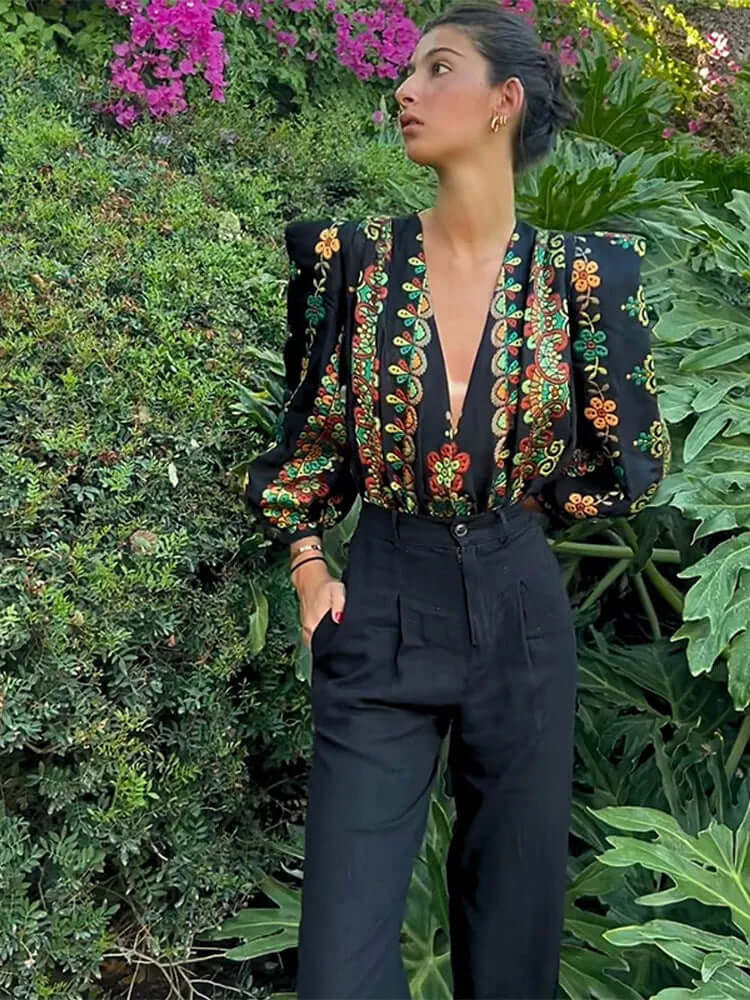 Co-Ord Set - Bedrukte Maxi Rok Zomerkleding Vrouwen-Hallo Susanne