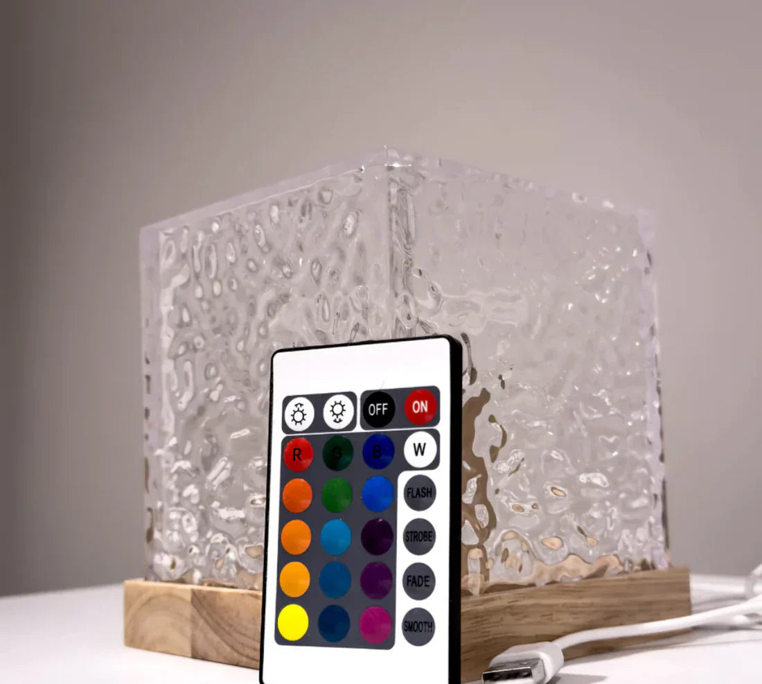 Cube Lamp | USB | Sfeerverlichting | Glazen lamp | Tafellamp-Hallo Susanne