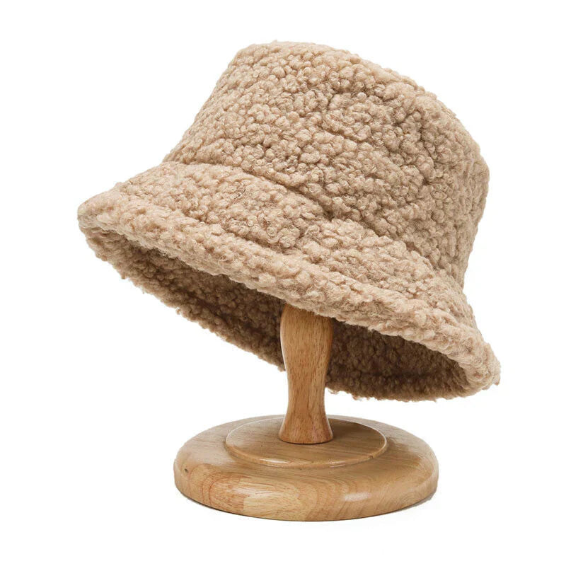 Dames Bucket Hat - Fleece - Winter - Teddy bucket hat - Bucket hat voor dames-Hallo Susanne