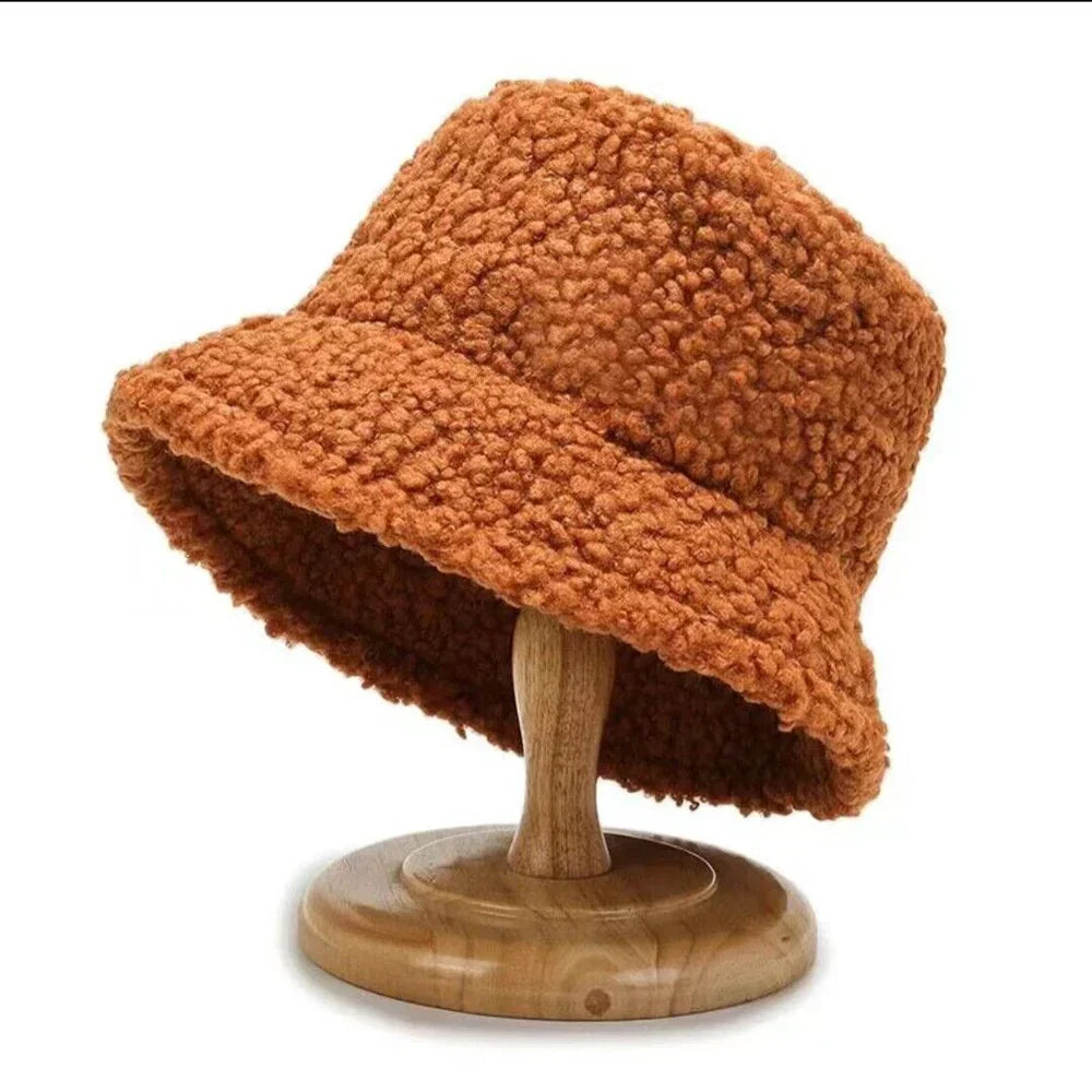 Dames Bucket Hat - Fleece - Winter - Teddy bucket hat - Bucket hat voor dames-Hallo Susanne