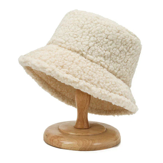 Dames Bucket Hat - Fleece - Winter - Teddy bucket hat - Bucket hat voor dames-Hallo Susanne